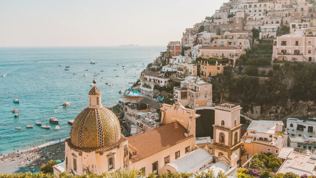 Romantic escape to Positano with breathtaking coastal views, perfect for a honeymoon in Italy
