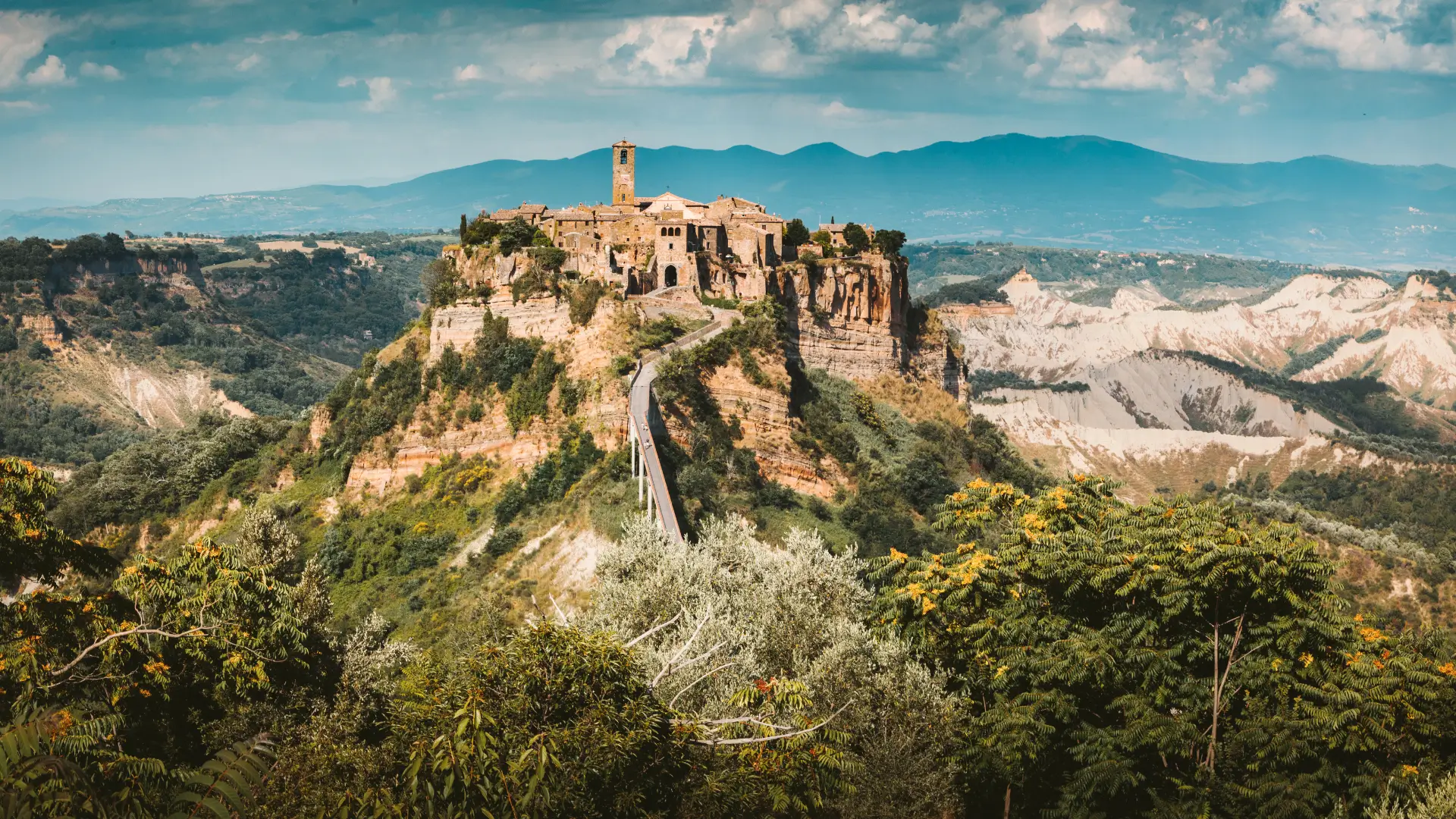 Civita di Bagnoregio, a scenic hilltop town day trip from Rome.