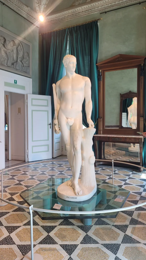 Planning a Lake Como trip, a Canova statue inside Villa Carlotta