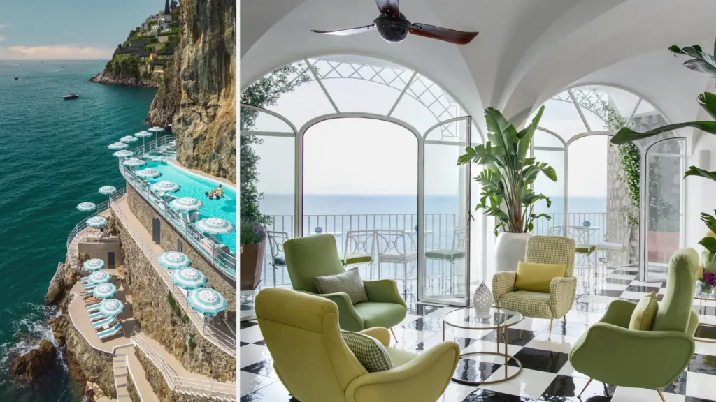 Best hotels in Italy for a honeymoon, Hotel Miramalfi sea platform, direct access to the water