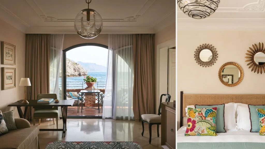 Best hotels in Italy for a honeymoon, Villa Sant'Andrea suite with Ionian Sea view, Taormina