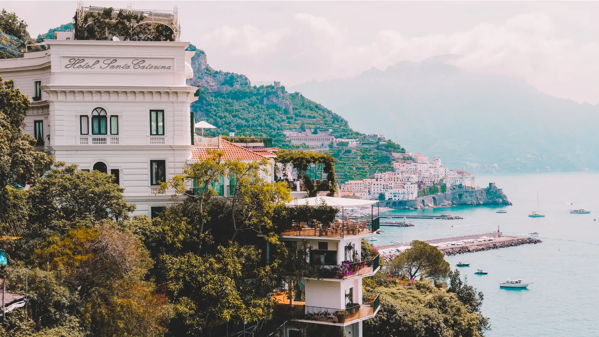 Custom Italy holidays at Hotel Santa Caterina on the Amalfi Coast – luxury stay for Italy honeymoon