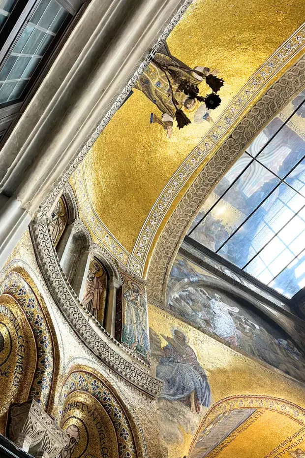 Once-in-a-lifetime private after-hours tour alone in St. Mark’s Basilica in Venice, viewing illuminated mosaics in total silence