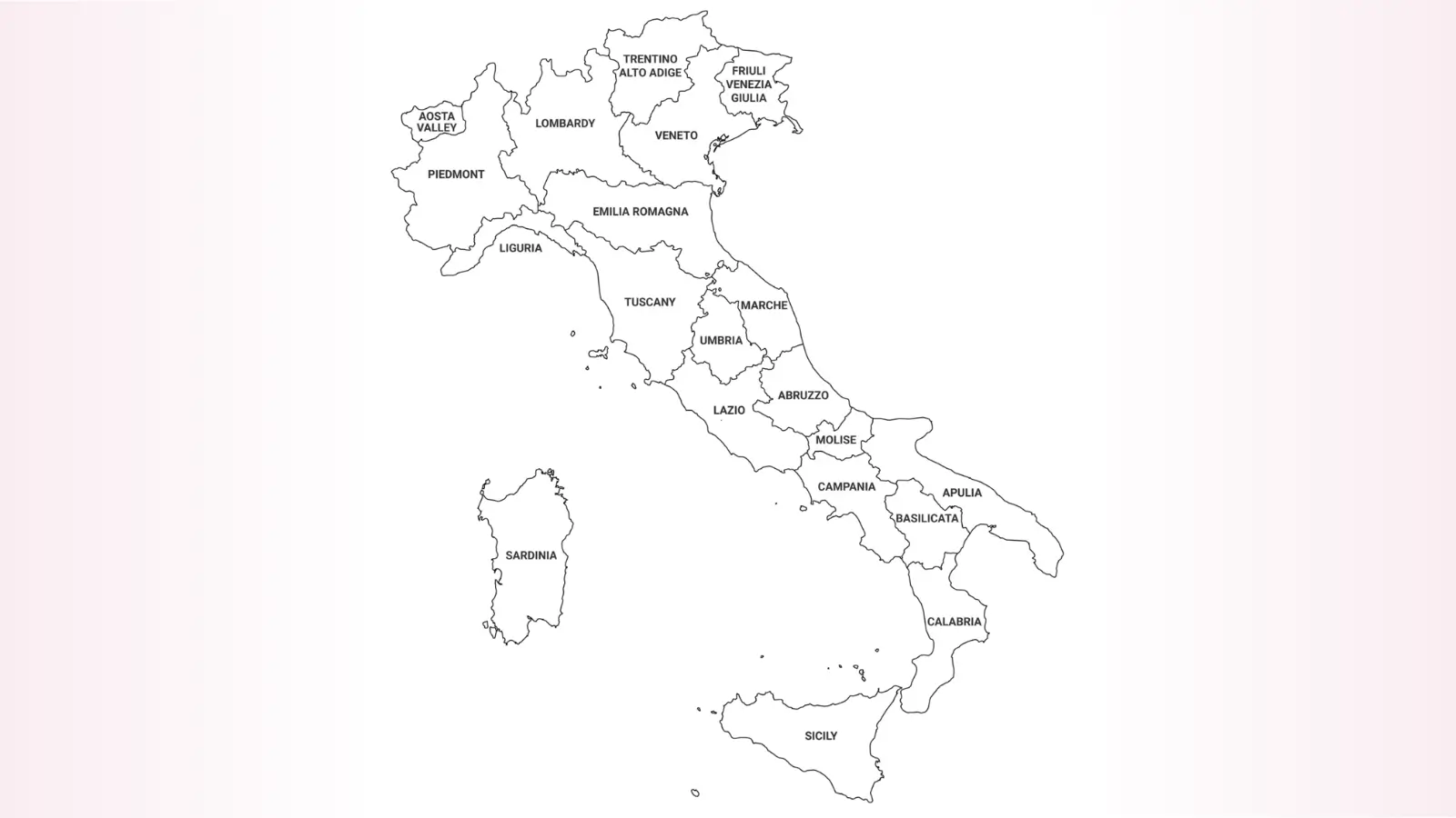 Interactive Italy honeymoon map showing romantic destinations, travel styles, and top places for couples – explore dream getaways in Venice, Amalfi Coast, Tuscany, and more.
