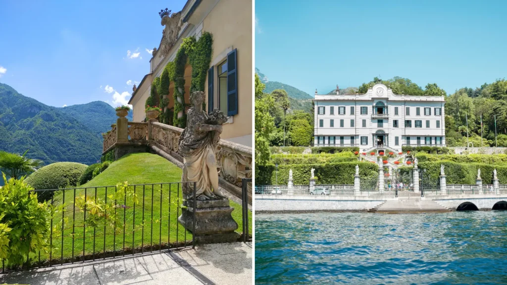 Elegant villa and gardens on Lake Como, luxury honeymoon Italy