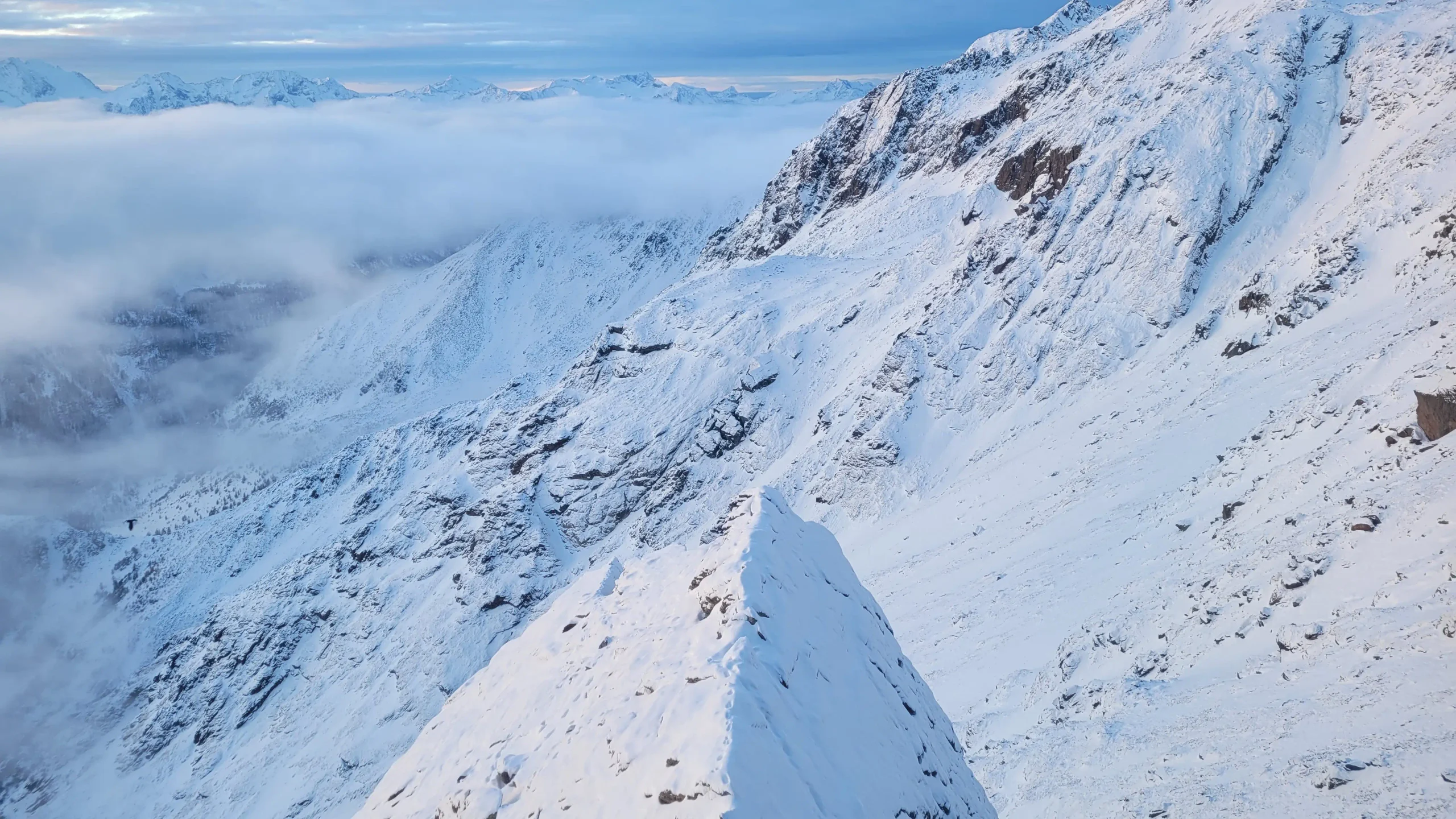 Dolomites winter family activities for non-skiers, snow-covered peaks at 3,000 metres
